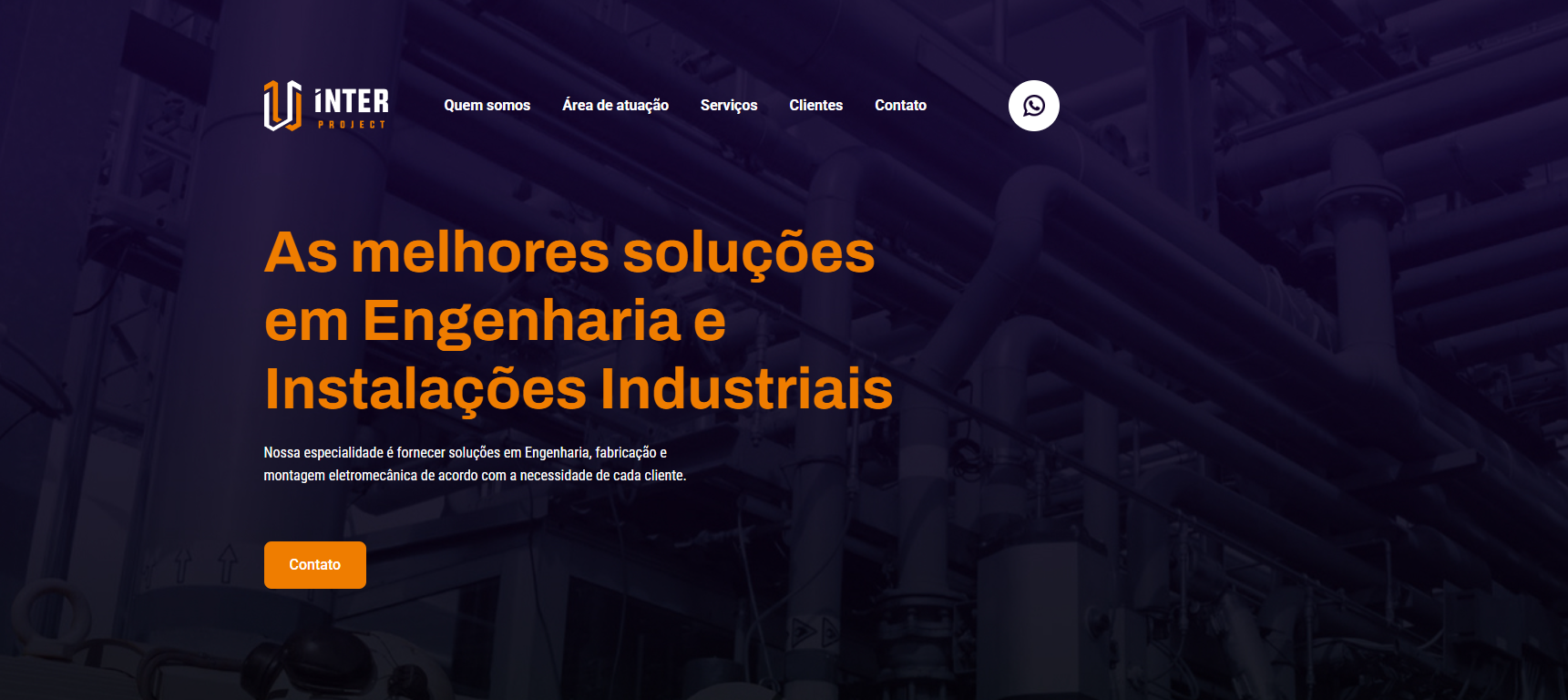 Interproject - Engineering Solutions Landing Page